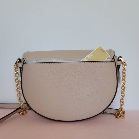 MICHAEL KORS Jet Set Charm Saffiano Leather MD Half Dome Chain Crossbody-🎈$148. - Picture 7 of 16